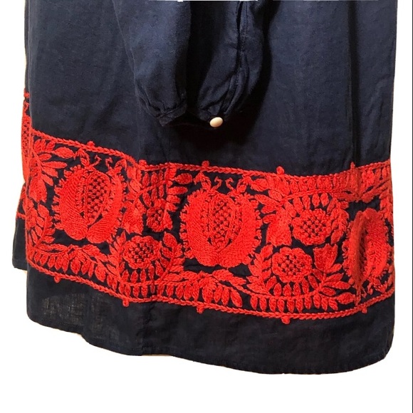 J Crew Linen Tunic Top - Picture 4 of 8